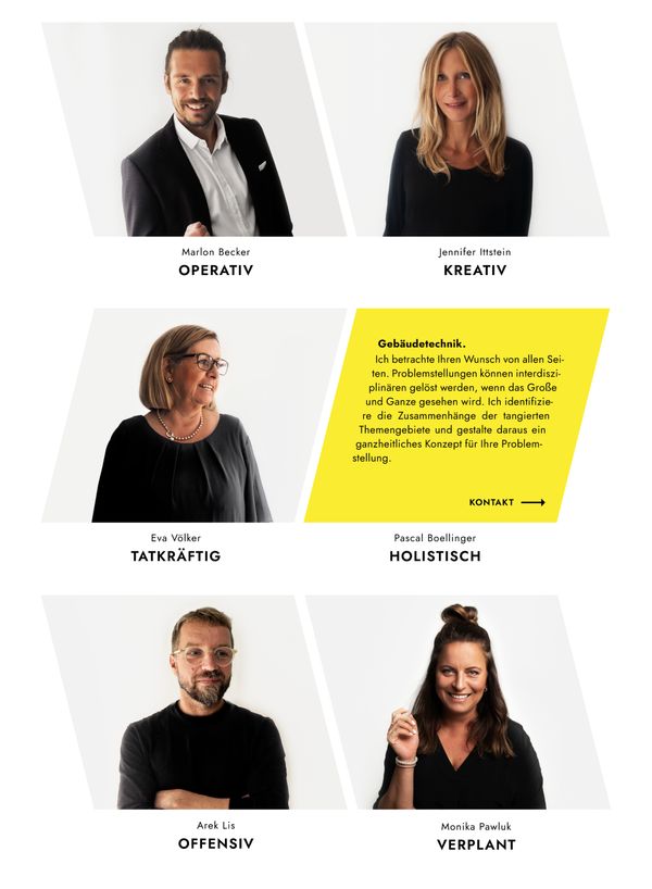 IMMOFUTUR Webdesign Teamseite