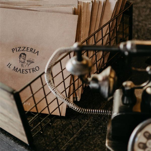 Il Maestro Logo auf Pizzakarton